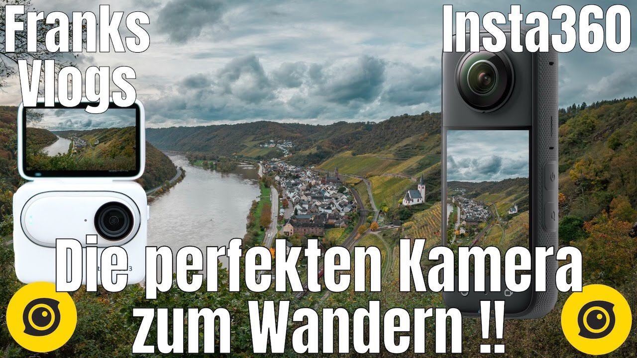 Die perfekten Kameras zum Wandern Insta360 GO 3 und Insta360 X3 im Herbst an der Mosel