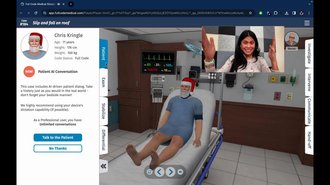 I Played Full Code Medical Simulation and Saved Santa!