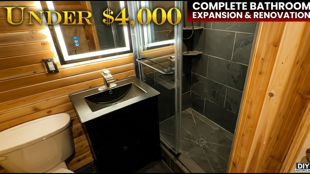 Я построил ванную комнату за 20 000 долларов всего за 4 000 долларов (полный ремонт).