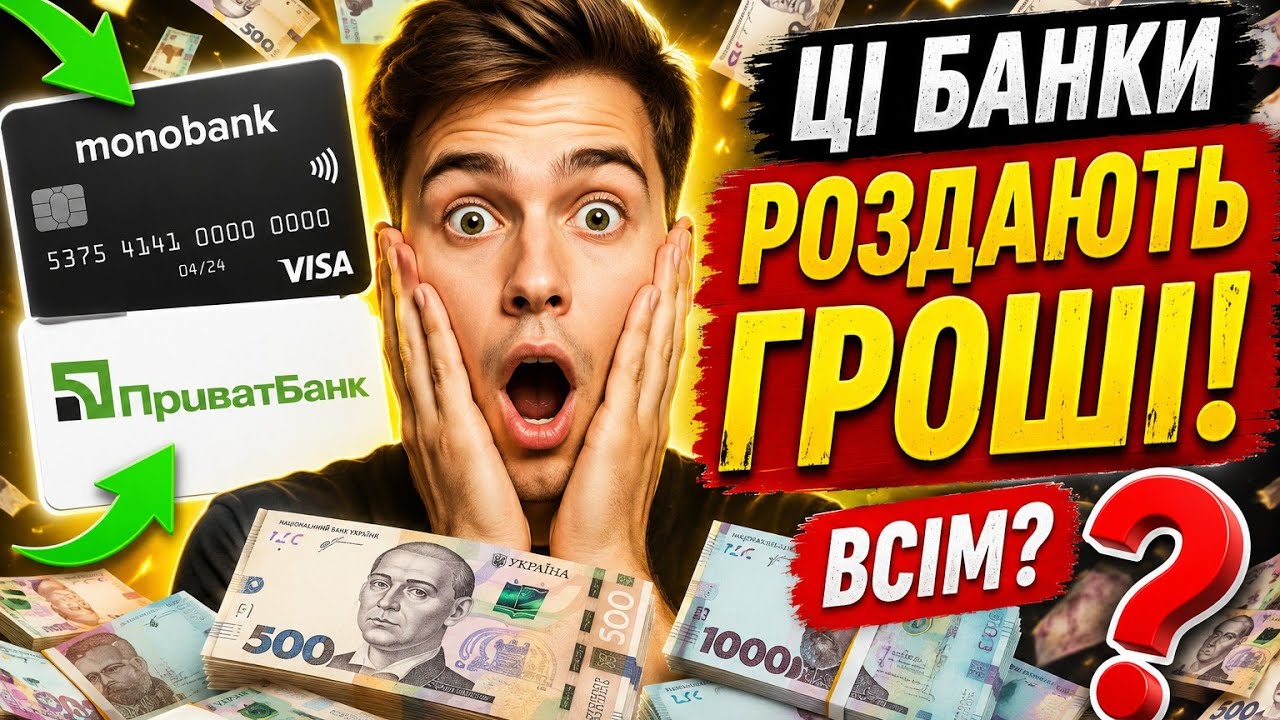 Ці банки платять 3000 гривень! Легкий заробіток в інтернеті 