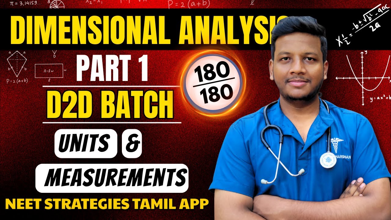 Units & Measurements | Dimensional Analysis Part - 1 | NST