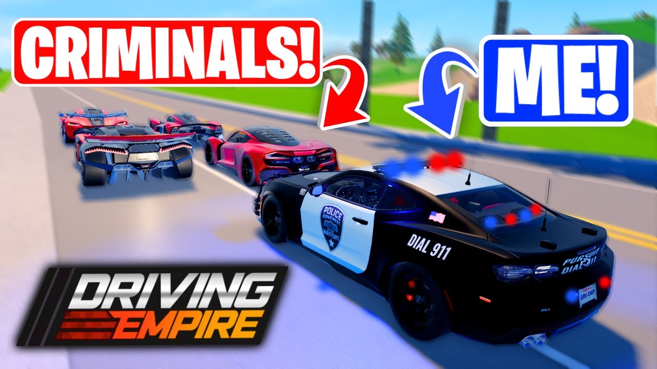 1 полицейский против 25 преступников в игре Driving Empire!