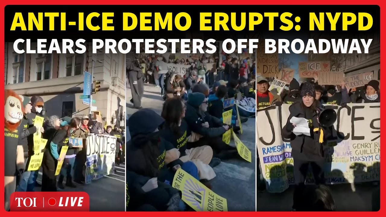 LIVE: Professors & Students Rally Against ICE Cooperation At Columbia, NYPD Detains Dozen Activists