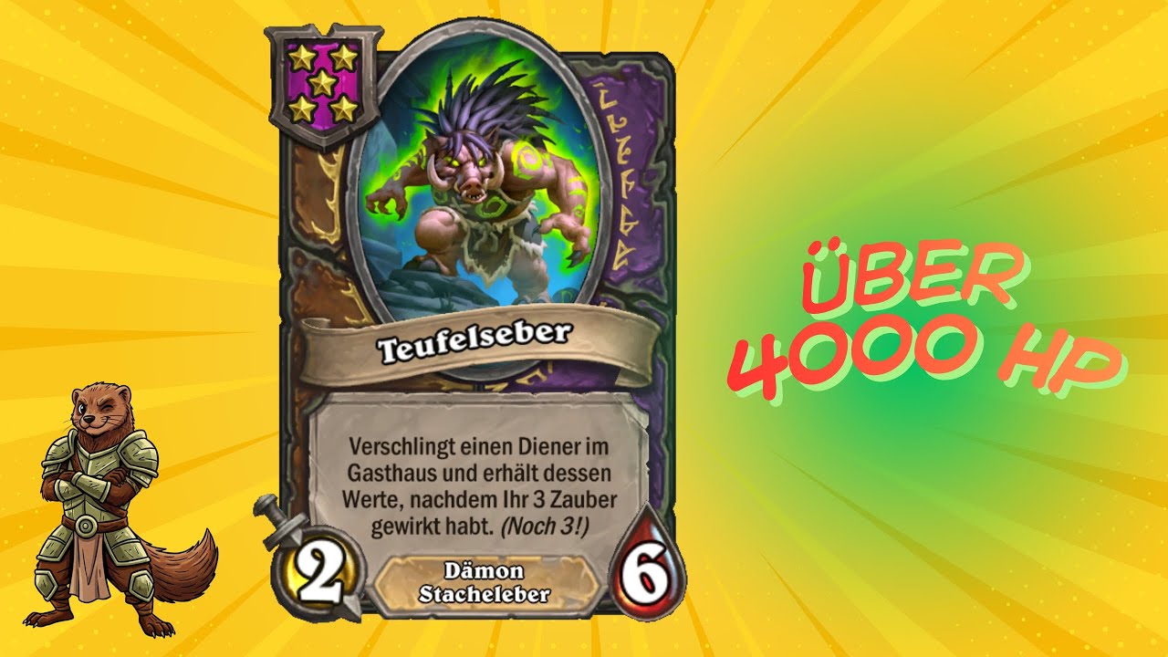 🐗 4000+ HP TEUFELSEBER! Dieser Build ist VÖLLIG KAPUTT! | Hearthstone Schlachtfeld