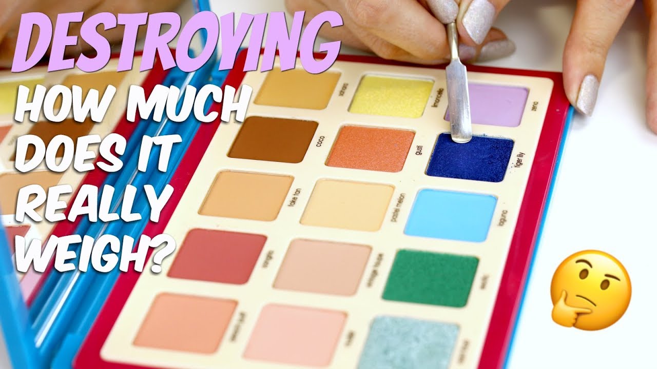How much does the Natasha Denona Tropic Palette really weigh? | THE MAKEUP BREAKUP