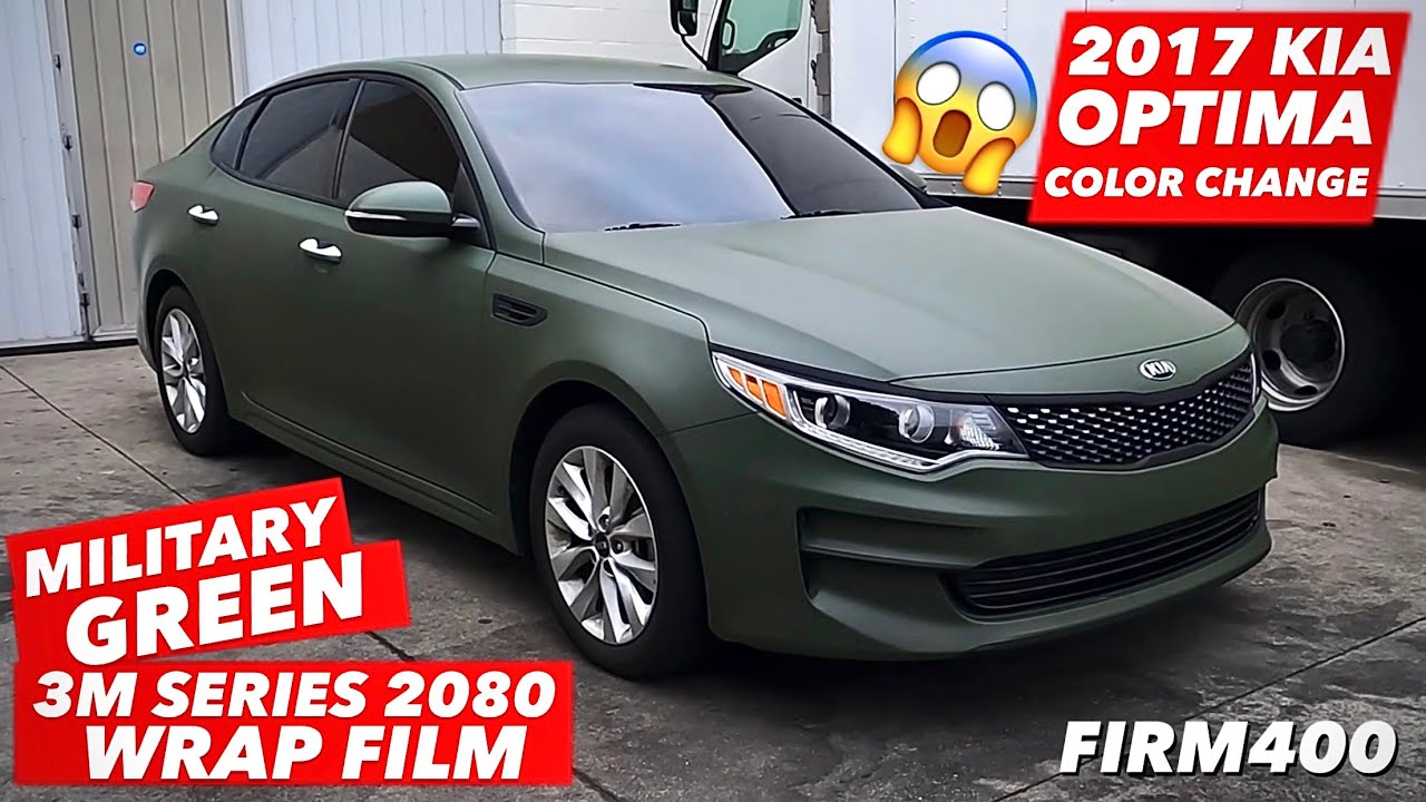 2017 KIA OPTIMA 3M 2 цвета «милитари-зеленый»: изменение цвета крыши и бампера уже завершено!