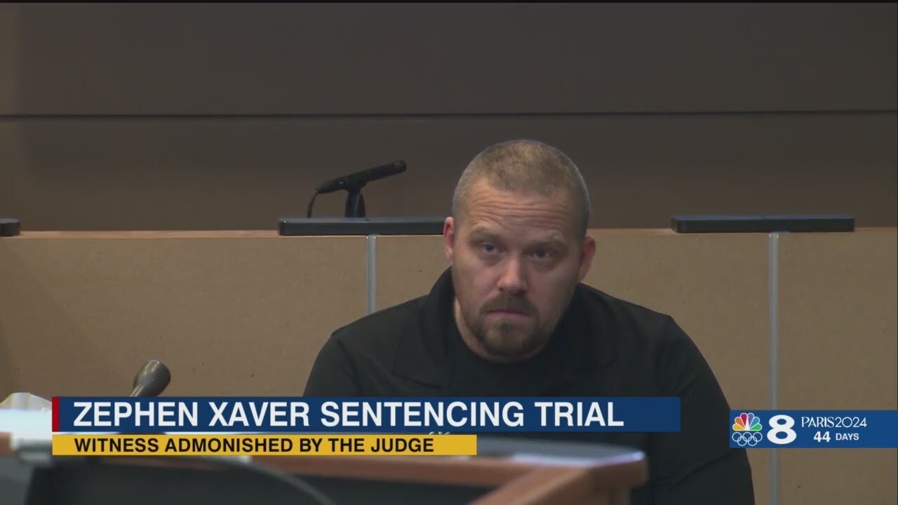 'He don't deserve to live': Witness stares down convicted killer Zephen Xaver, gets reprimanded by j