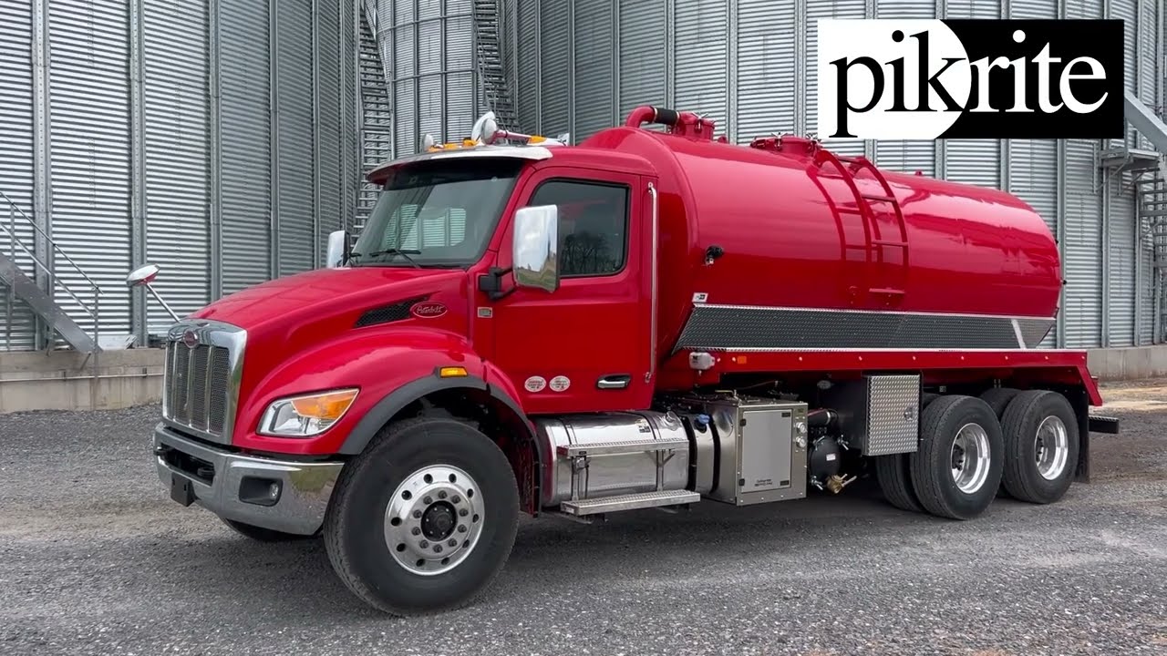 Painted Aluminum Septic Truck | Pik Rite Vacuum Tanks