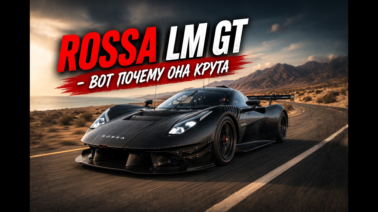 Вот почему суперкар Rossa LM GT крута. Авто от лучшего гонщика России