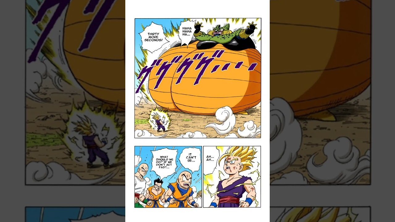 dragon ball z manga full color Gohan vs cell part 8