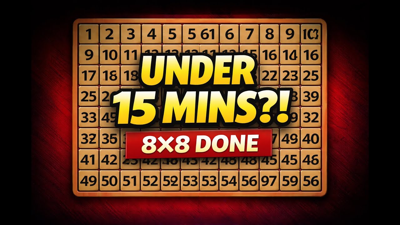 🤯 8x8 NUMPUZ SOLVED IN UNDER 15 MINUTES! #numpuz 8x8 #puzzle
