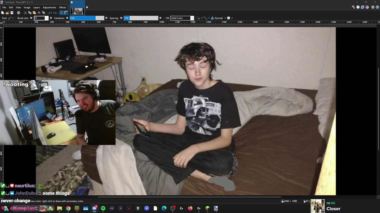 fruit shows chat old pictures of himself
