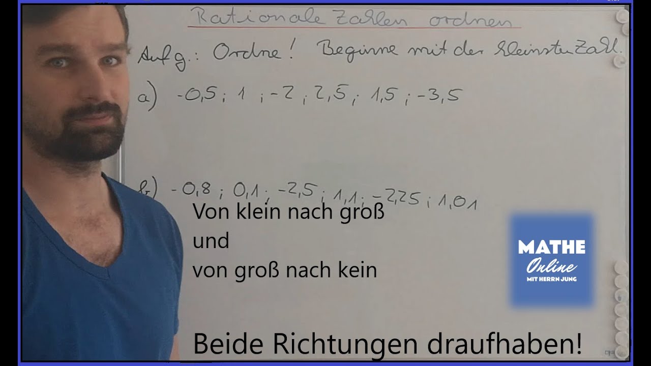 Rationale Zahlen ordnen: Einfache Anleitung und Beispiele