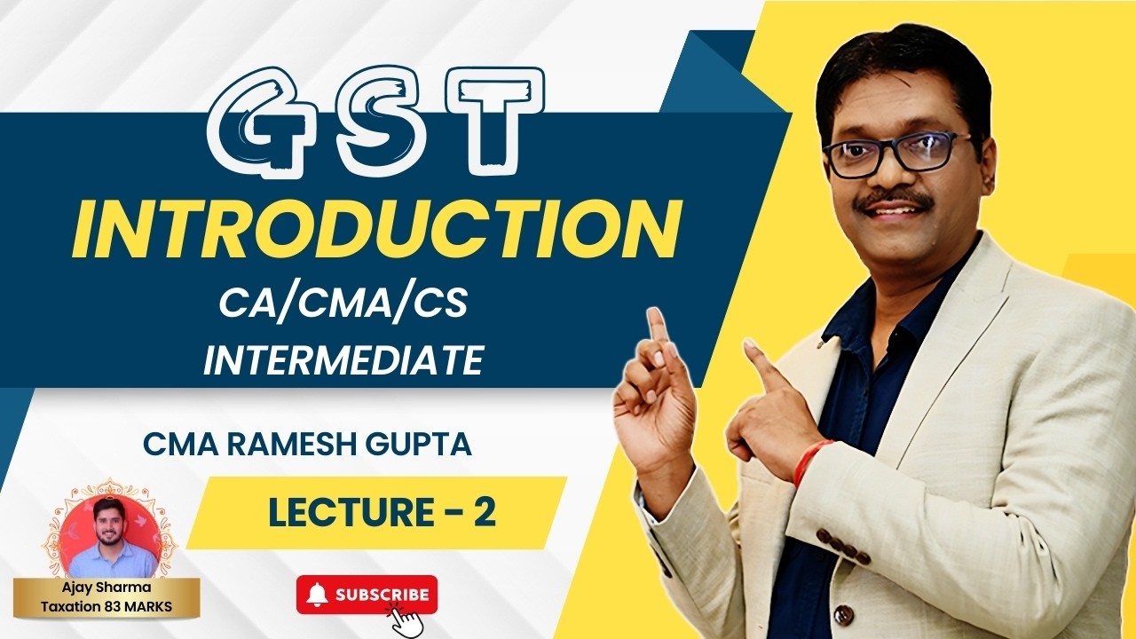 L 2 INTRODUCTION II GST II CA/CMA/CS INTERMEDIATE II RAMESH GUPTA