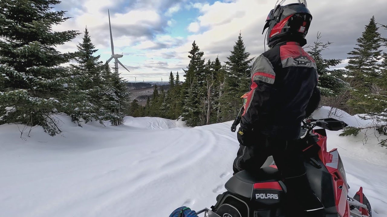 Maine Backcountry Snowmobiling - Jackman to Canada Border