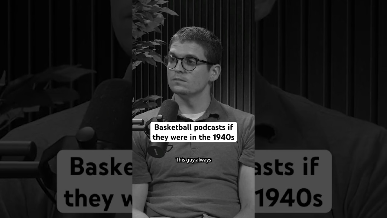 Basketball podcasts if they were in the 1940s #nba #basketball #comedyskit #comedyshorts #funny