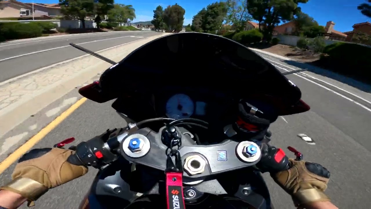 First Ride on a GSXR 750 and I dropped it
