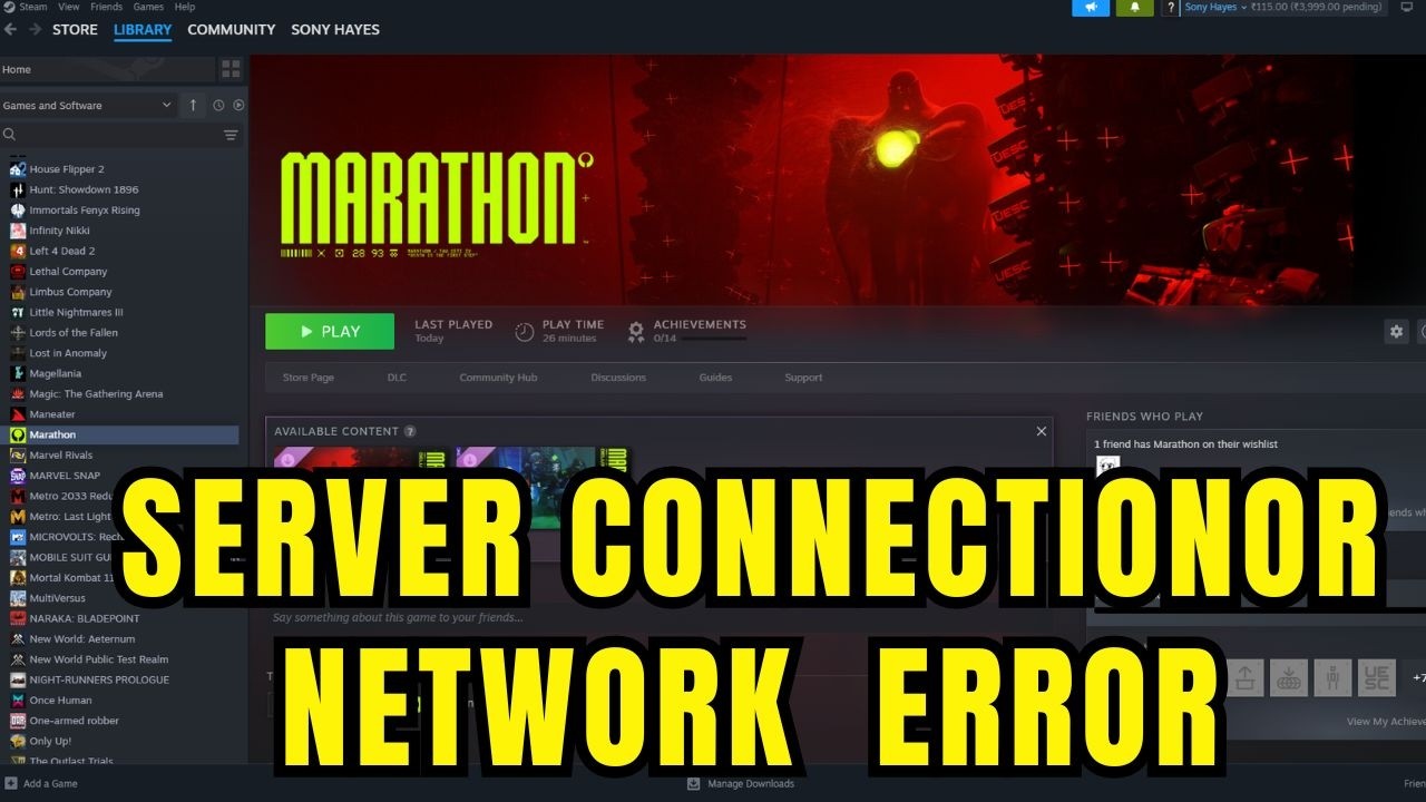 How to Fix Marathon Error WEASEL Error W:8:80090305/Server Connection Error/Error code BEAGLE