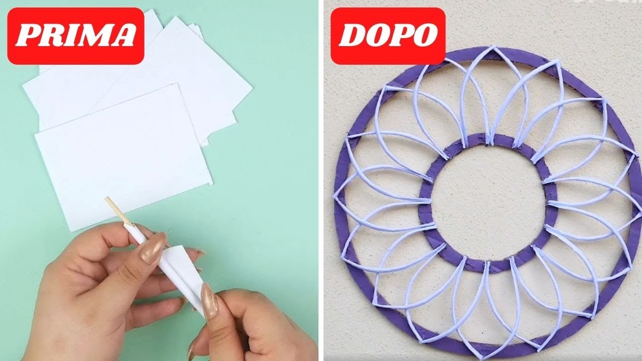 Decorazione da muro con CANNUCCE di carta! 🌻