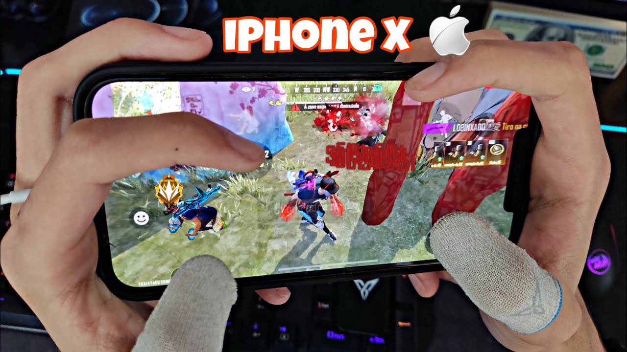iPhone X Free Fire / iPhone X Full Handcame / Тестирование iPhone X Gaming 🎮