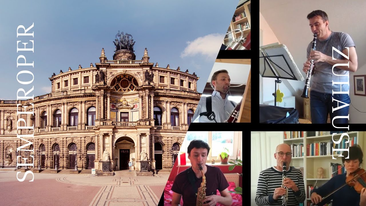 Semperoper zuhause: Musiker*innen der Staatskapelle & der Philharmonie spielen »Honey Pie« (Beatles)