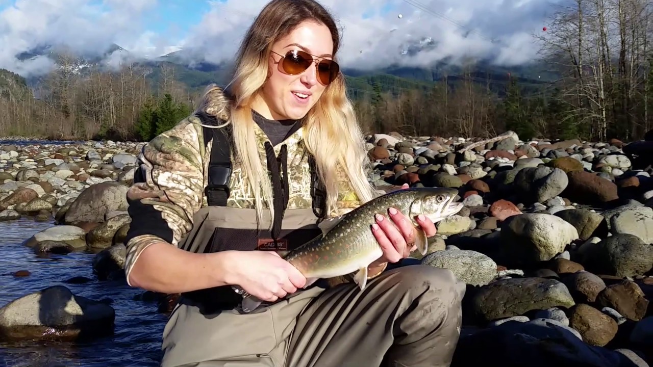 Winter fly fishing in Squamish BC Canada