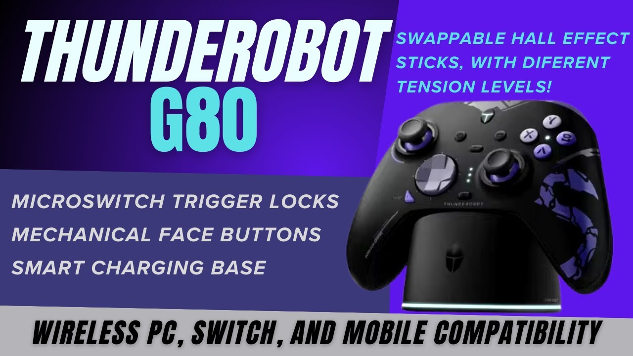 Предварительный обзор Thunderobot G80! Сменные модули джойстиков на эффекте Холла = регулируемое ...