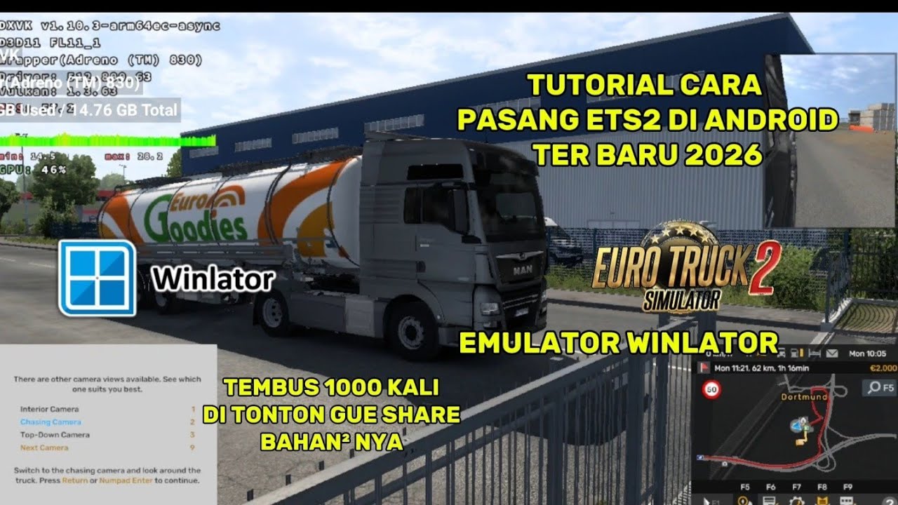 ETS2 ANDROID || TUTORIAL CARA PASANG ETS2 1.56