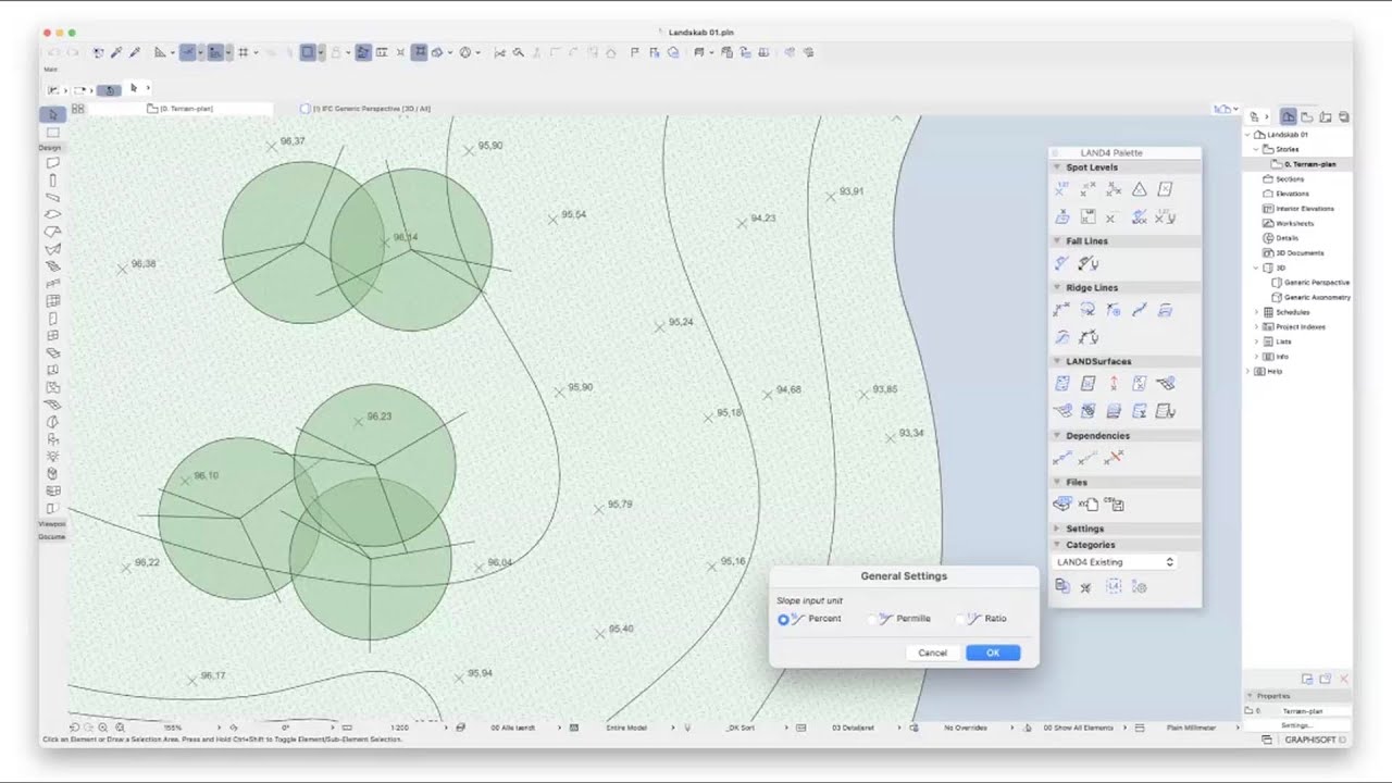 Landskab i Archicad + LAND4