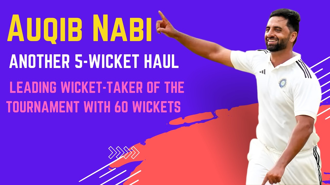 Auqib Nabi grabs a 5-fer as J&K team take a 291-run lead