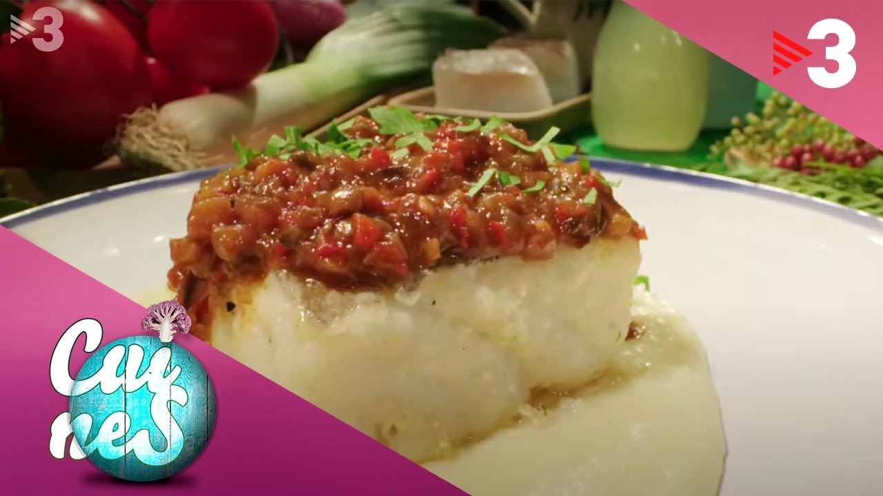 Bacallà amb samfaina rossa - Cuines