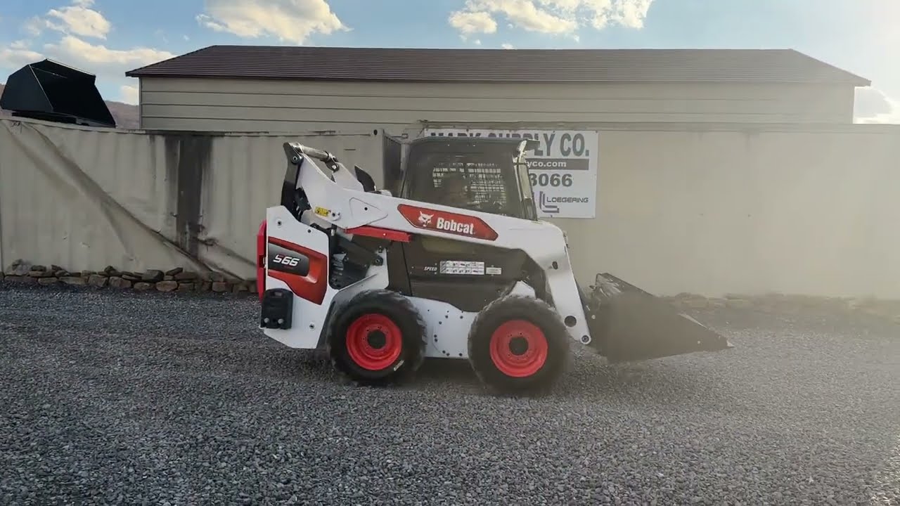 2021 Bobcat S66 R Series Rubber Tire Skid Steer Loader 251 Hours Cab Heat Air 2 Speed 74HP Nice!!!
