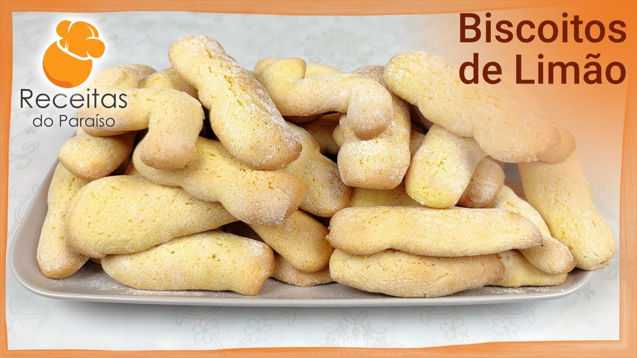 BISCOITOS DE LIMÃO (nada melhor para acompanhar um chá ou um café) | 🍎  Receitas do Paraíso