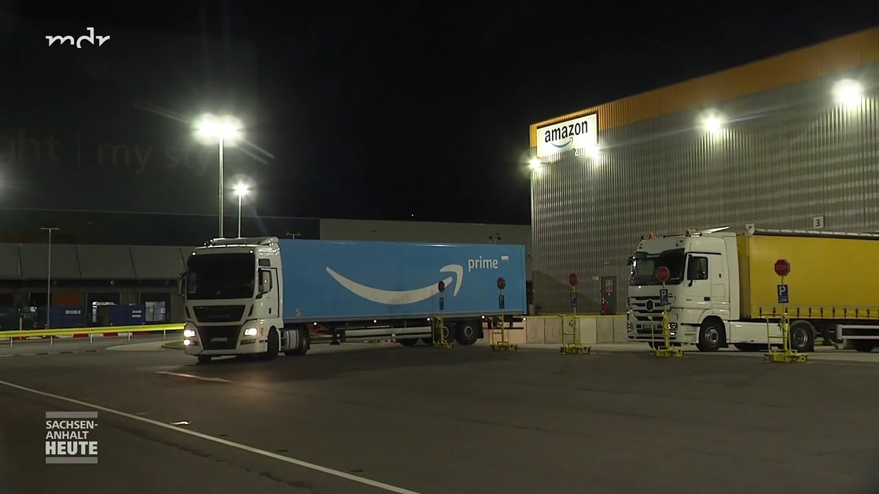 Nachtschicht im Amazon Paketzentrum