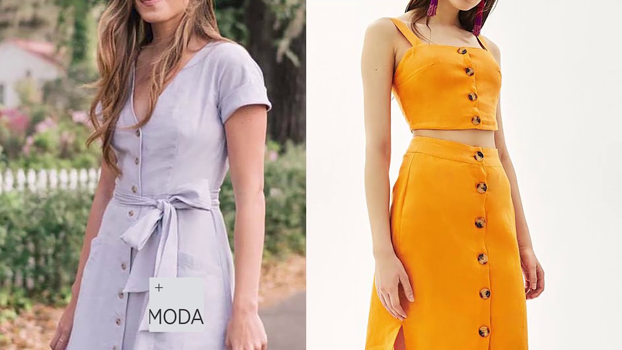 Telas para vestidos Verano 2021. Moda y tendencias en estampados. Diseños de moda 2020.
