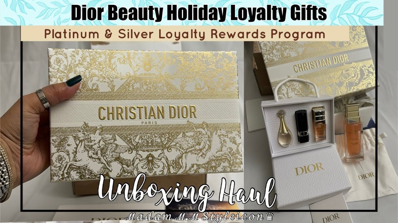 DIOR BEAUTY PLATINUM & SILVER LOYALTY PROGRAM GIFTS UNBOXING HAUL | ℳ𝒶𝒹𝒶𝓂 ℳ.ℳ 𝒮𝓉𝓎𝓁ℯ𝒾𝒸ℴ𝓃 ♛