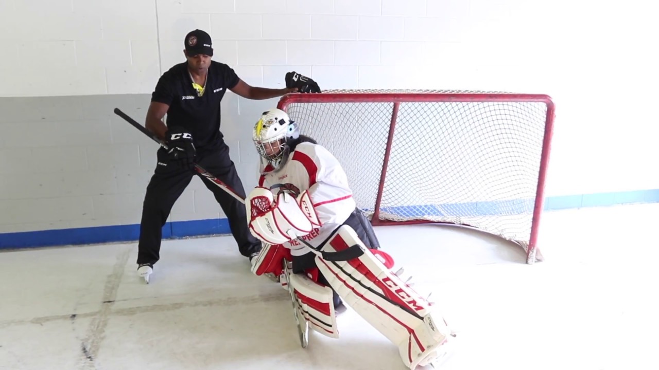 goalie training on ice reverse VH - Pro Goalie Coach Joey Ali