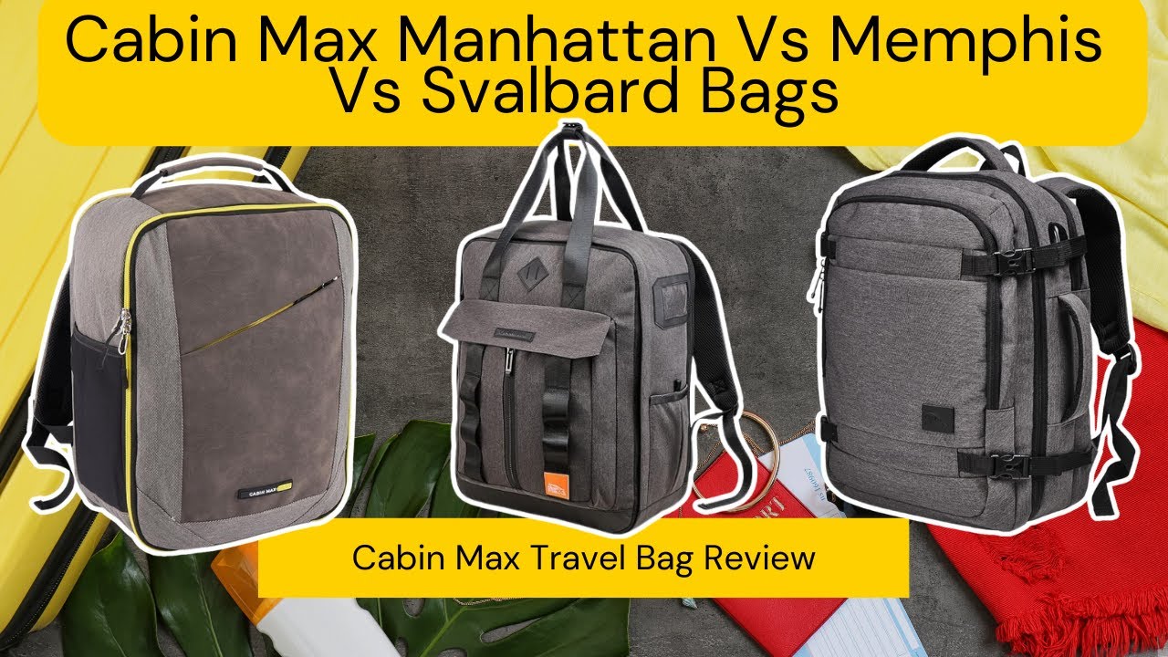 Cabin Max Manhattan Vs Memphis Vs Svalbard Travel luggage bags which is best? #CabinMax