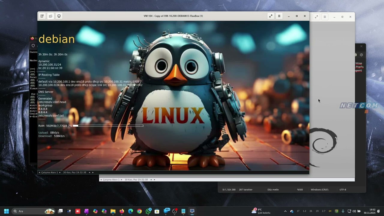 FluxBox Süper Light Desktop