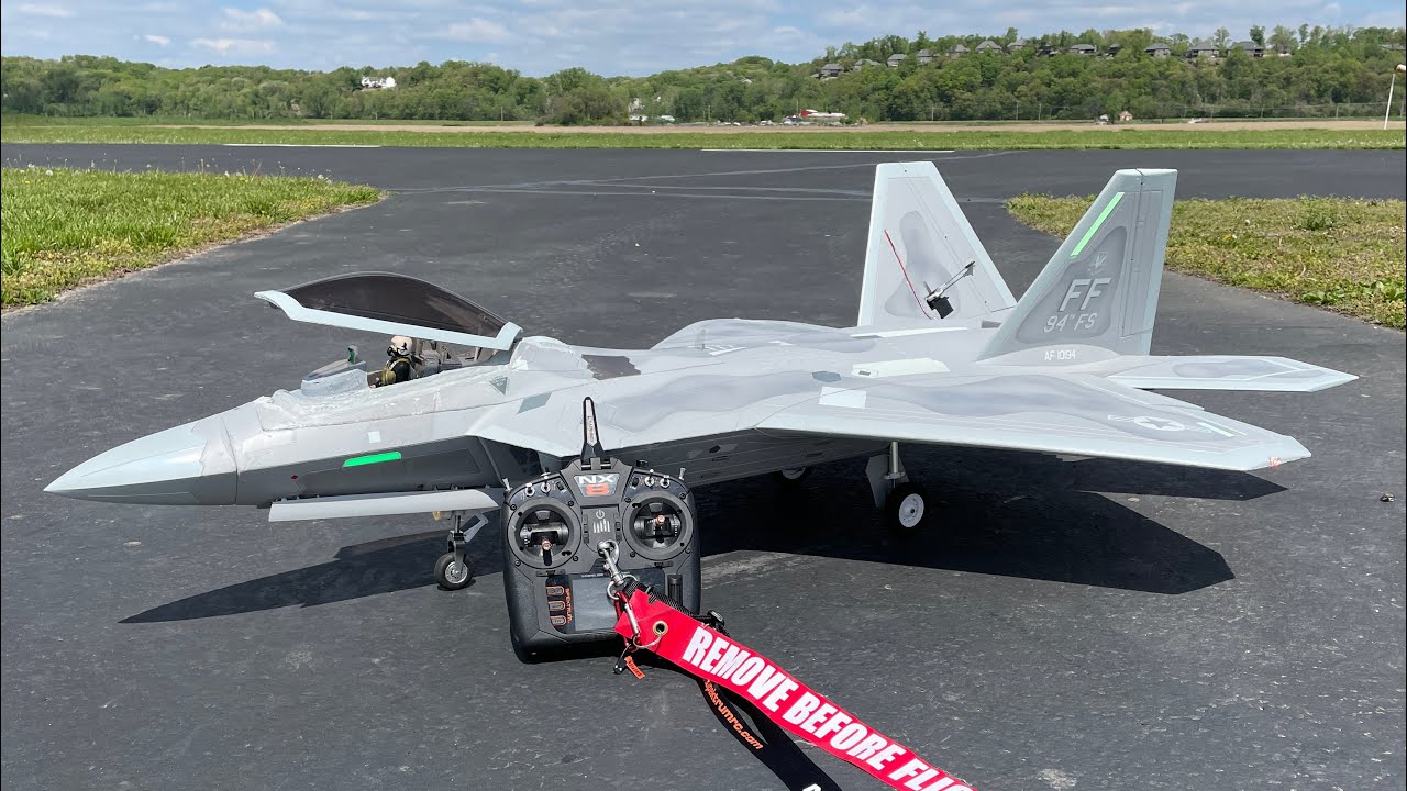MODIFIED Freewing F-22 90mm finally takes flight