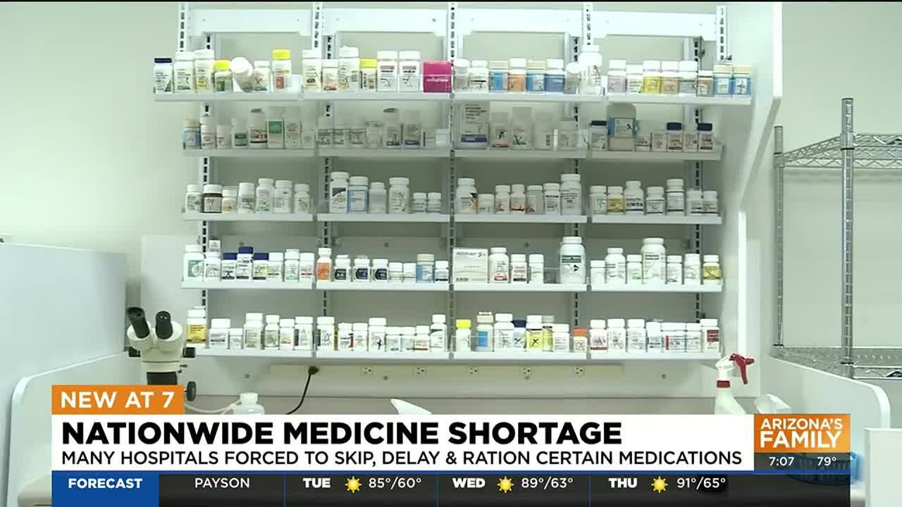 Nationwide medicine shortage is impacting Arizona hospitals