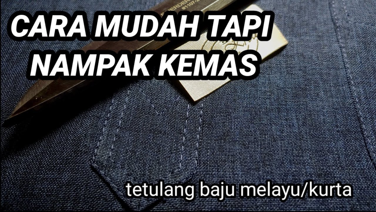 Tetulang leher kurta/baju melayu | menyedia&menjahit tetulang leher