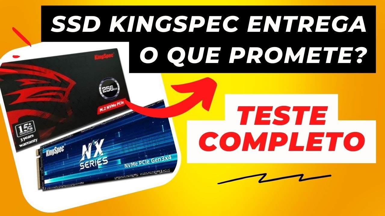SSD Kingspec é RÁPIDO e CONFIÁVEL? Teste detalhado!