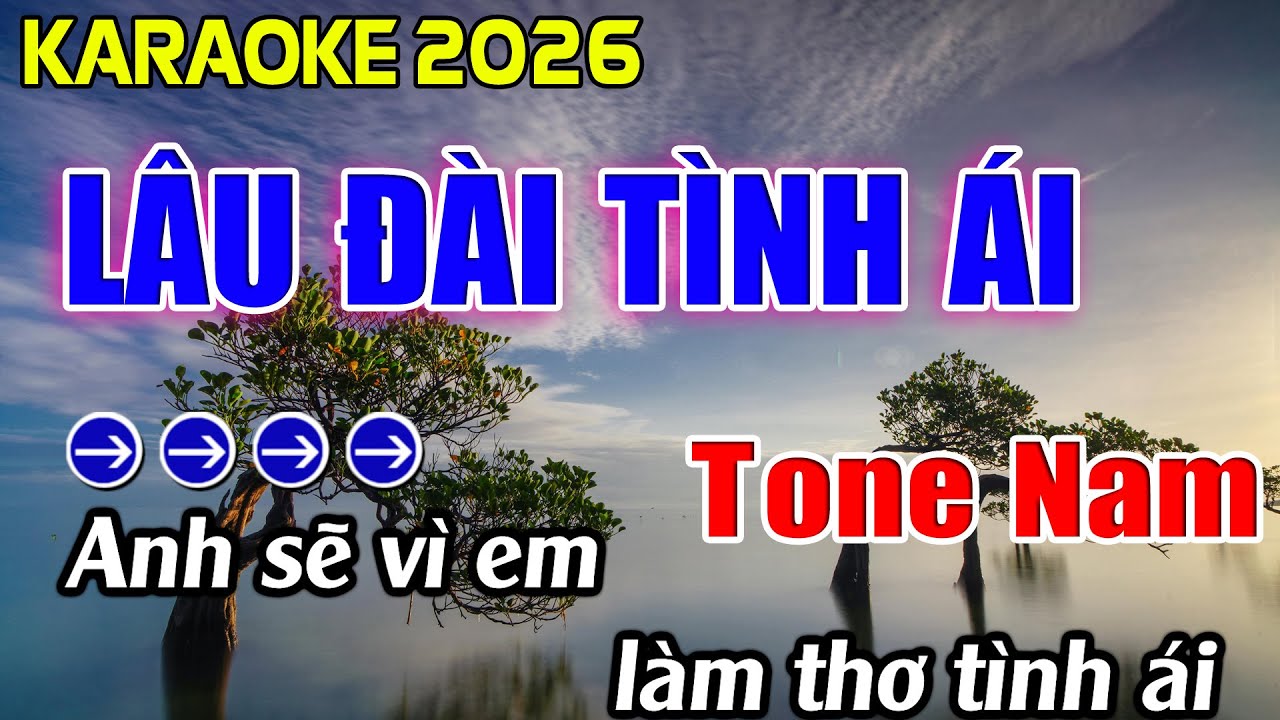 Lâu Đài Tình Ái Karaoke Tone Nam Karaoke Hoàng Giang 62