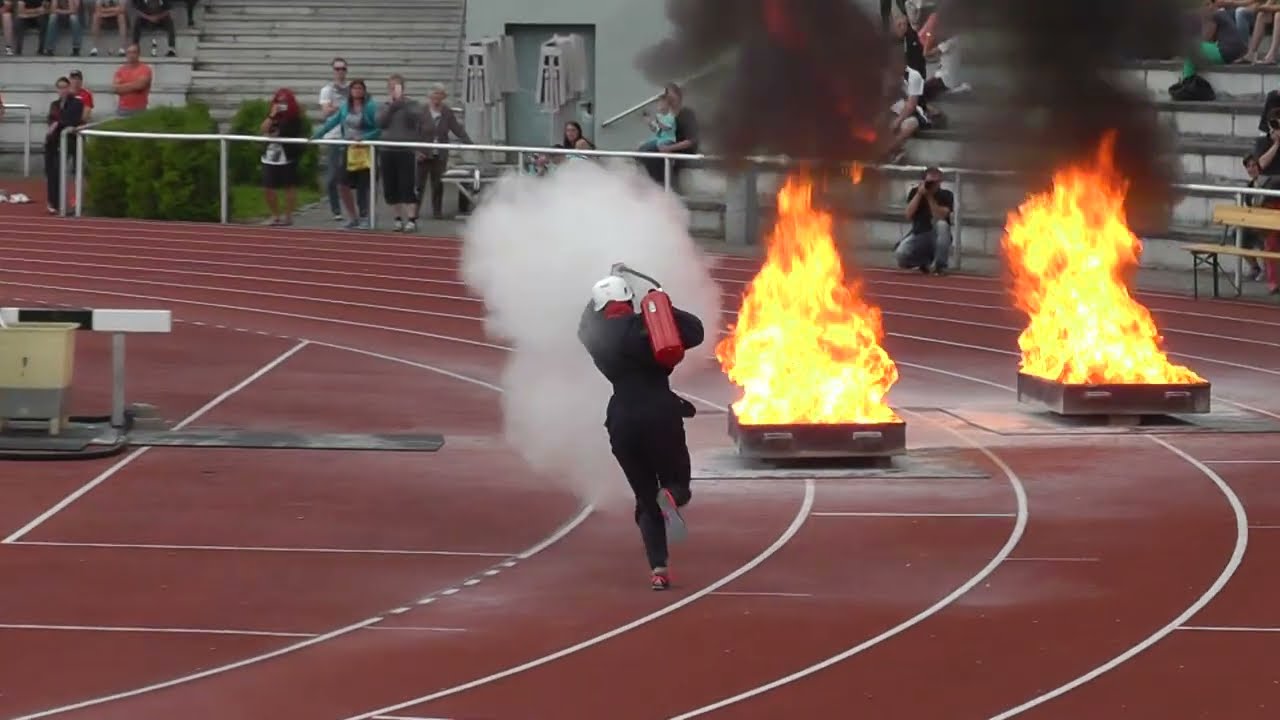 DM 2016 - 4x100m-Feuerwehrstaffel - Team MV vs Team Brandenburg - Feuerwehrsport - Frauen