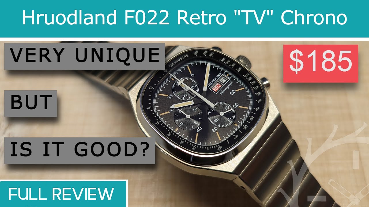 Hruodland F022 Retro TV Chronograph Full review
