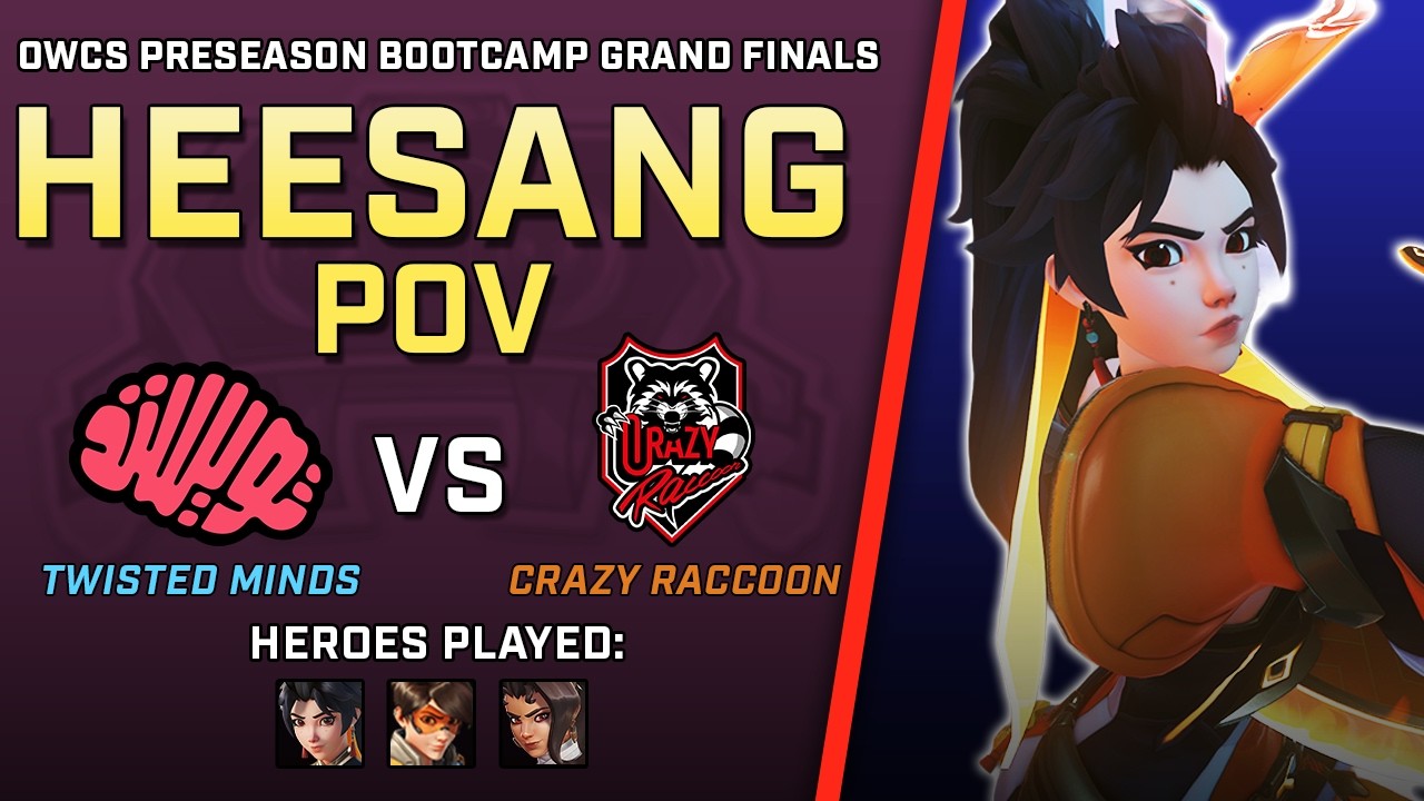 [ HeeSang ] Flanking Duels | Twisted Minds vs Crazy Raccoon | OWCS Preseason Bootcamp