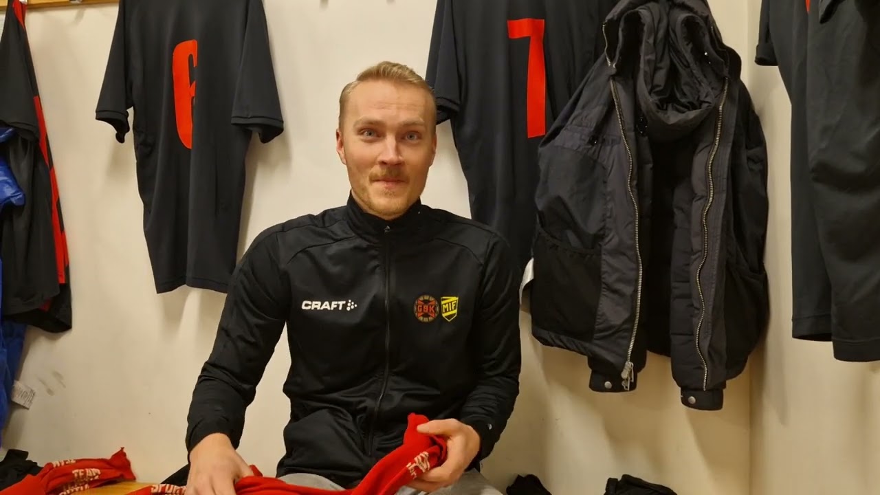 Oscar Carlsson berättar om sina förväntningar inför träningsmatchen mot Rydboholms SK  GM-TV #2