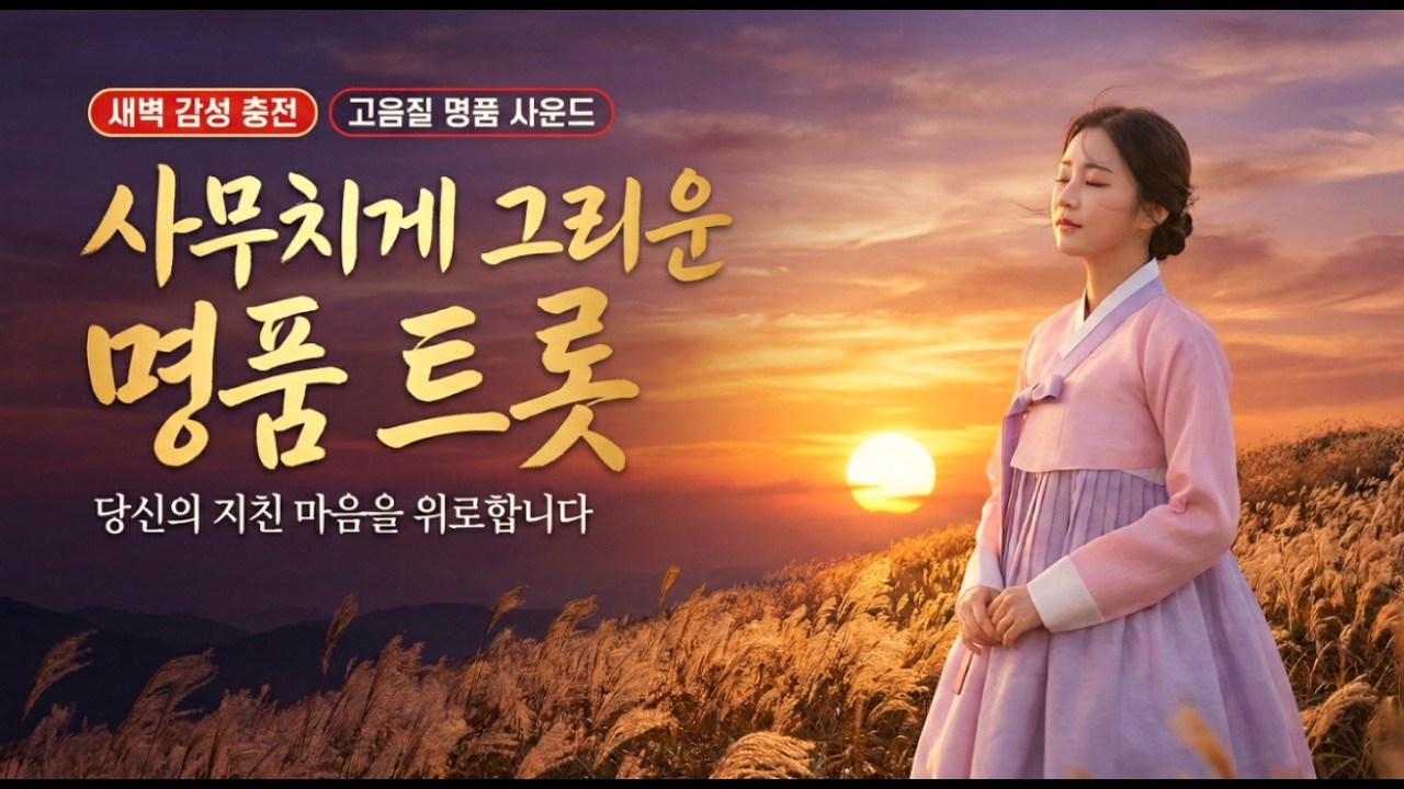 🔴고음질 연속재생 | 사무치는 그리움 달래주는 중장년 감성 트롯 모음 (구독과 좋아요는 큰 힘이 됩니다)