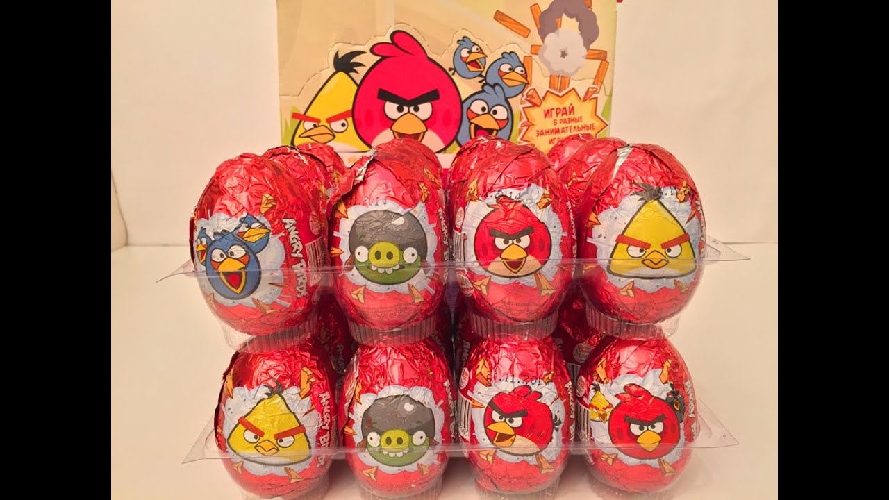 Распаковка 24 Яиц Сюрприз из коллекции Энгри Бёрдс,Unboxing Surprise Eggs,New Collection Angry Birds